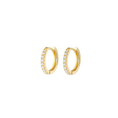 Nicolette Dainty Pavé Teardrop Stud Earrings