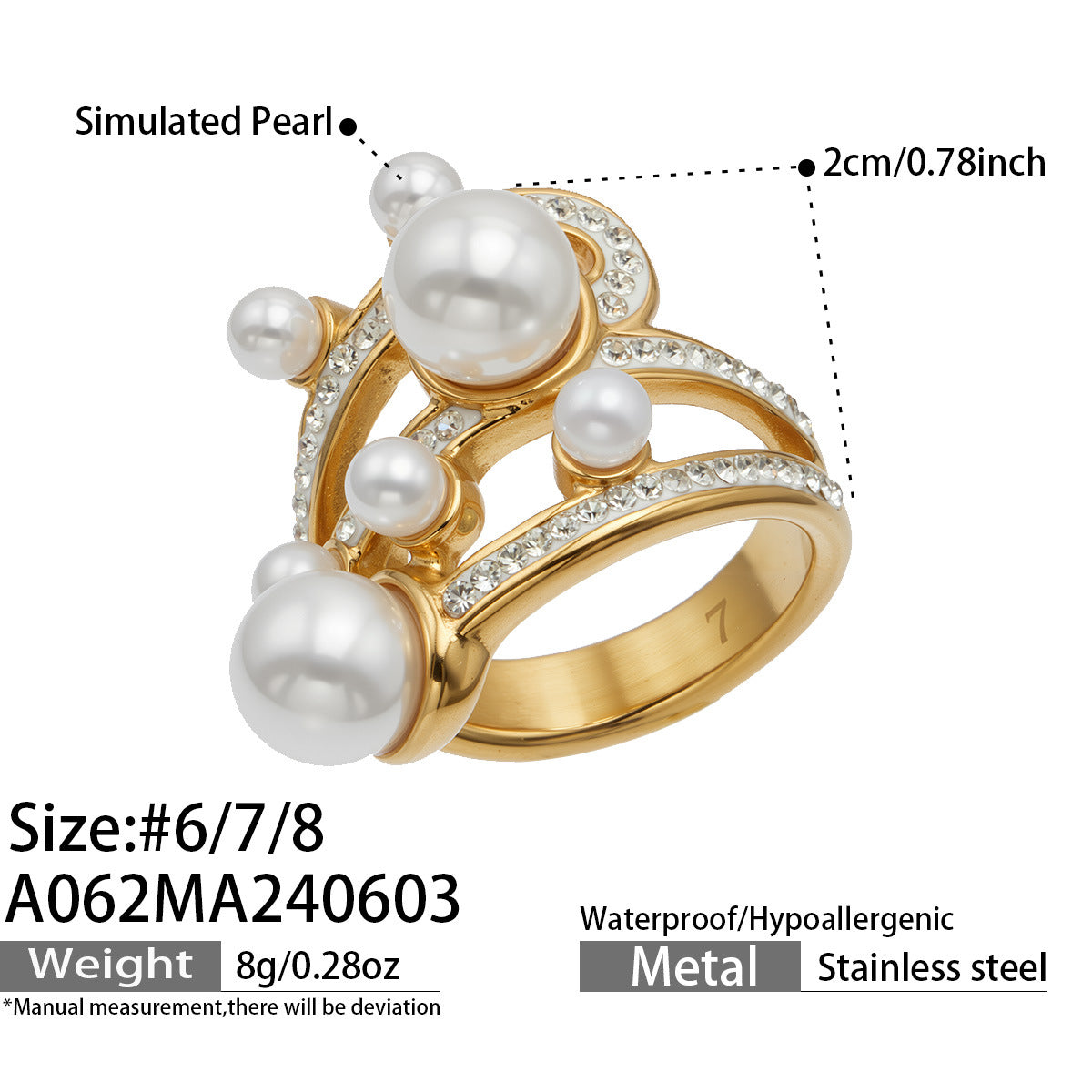 Shell Pearl-Look Sculptural Ring Designs