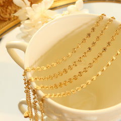 Textured Round-Bead Chain Bracelet