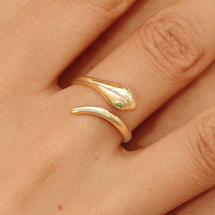 Nicolette Dainty Snake Adjustable Ring