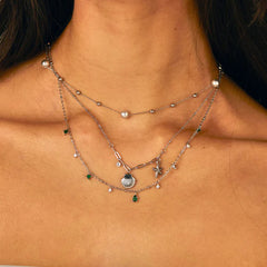 Camille Pearl Stardust Necklace