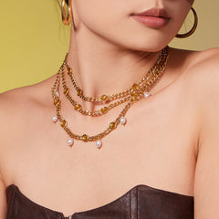 Beaded Charm Chain Necklace or Bracelet