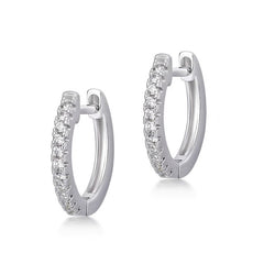 Nadine Minimalist Pavé Stud Earrings