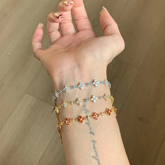 Nadine Pavé Clover Bracelet