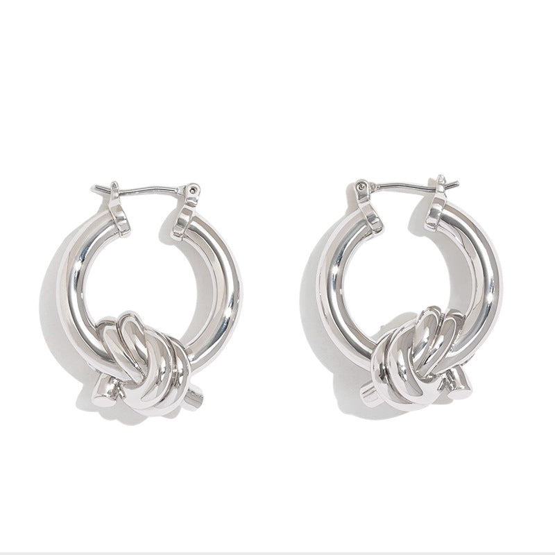 Nicolette Enamel Hoop Earrings