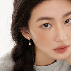 Marielle Minimalist Teardrop Stud Earrings