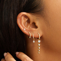 Daphne Teardrop Hoop Earrings