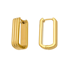Minimalist U-Shaped Hoop Earrings
