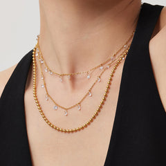 Cubic Zirconia Accent Necklace or Bracelet