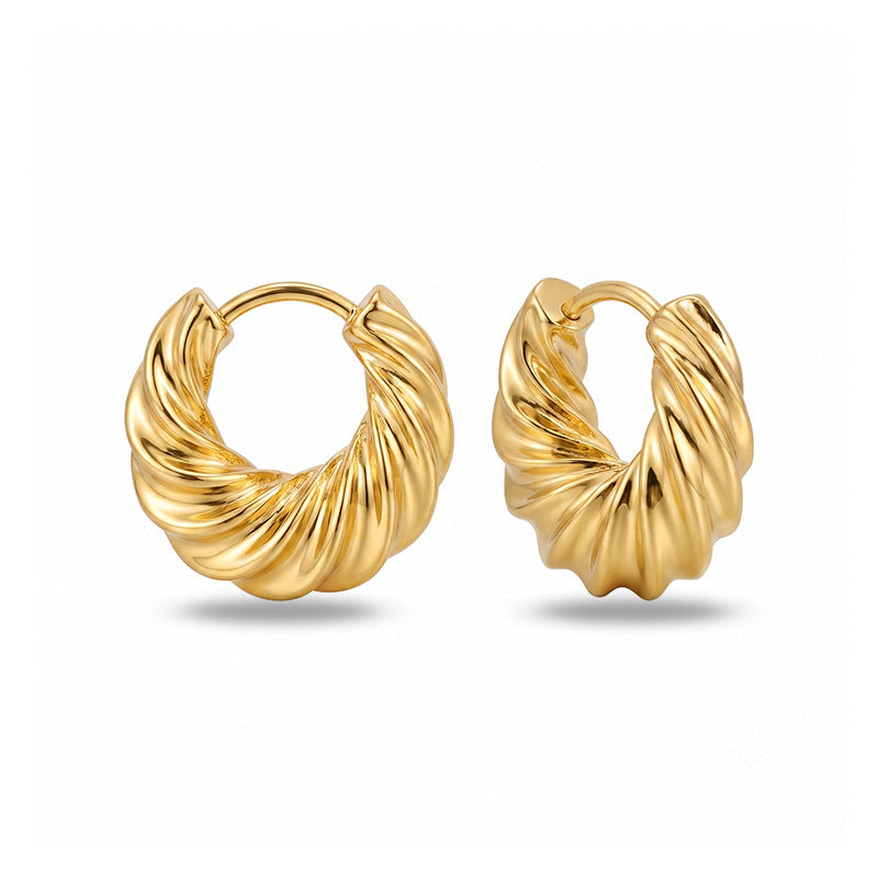 Nadine Vintage-Inspired Twisted Stud Earrings