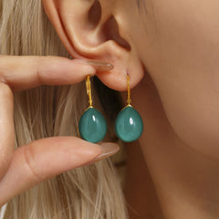 Colorful Resin Teardrop Drop Earrings