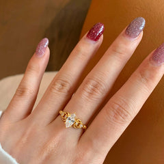 Daphne Marquise Adjustable Ring