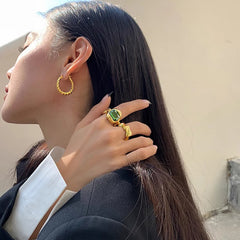 Marielle Vintage-Inspired Twisted Stud Earrings