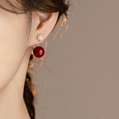 Camille Vintage-Inspired Pearl Stud Earrings No. 270971