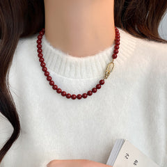 Camille Vintage-Inspired Pearl Beaded Necklace