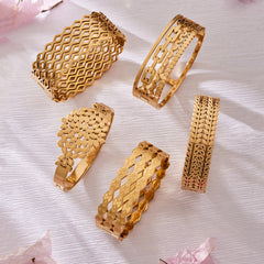 Wide Openwork Statement Bangle Designs