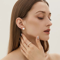 Camille Vintage-Inspired Pearl Stud Earrings No. 643771