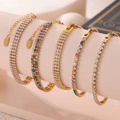 18K Gold-Plated Cubic Zirconia Tennis Bracelet Collection