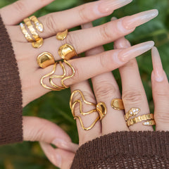 Cubic Zirconia Sculptural Ring Designs