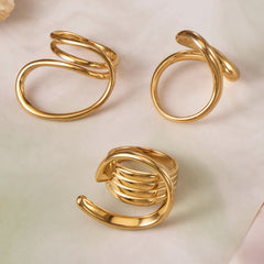 Sculptural Wrapped Open Ring