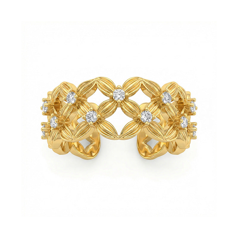 Daphne Dainty Clover Adjustable Ring No. 979707