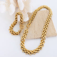 Chunky Link Toggle Necklace & Bracelet
