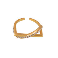 Shell Pearl-Look and Sparkling Open Ring Designs