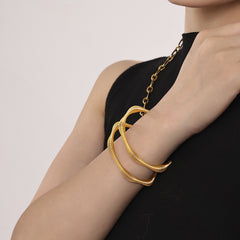 Textured Spiral Open Bangle Designs