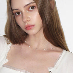 Daphne Pearl Stardust Choker Necklace
