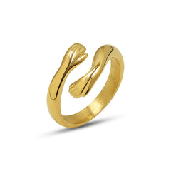 Embrace Hands Open Ring