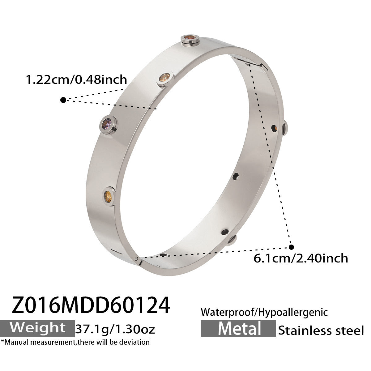 18K Gold-Plated Geometric Clasp Bracelets