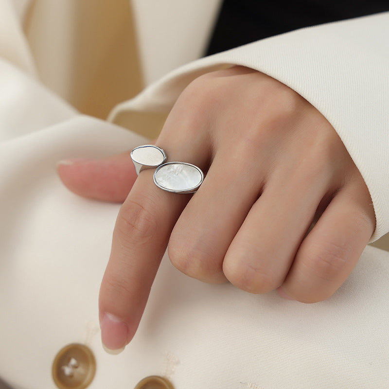 Mother of Pearl Open Ring Collection
