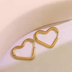 Geometric Outline Hoop Earrings