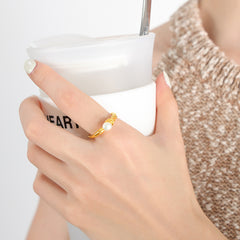 Freshwater Pearl Sculptural Open Ring