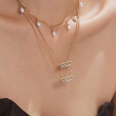 Cubic Zirconia Geometric Necklace, Ring & Bracelet