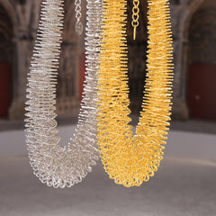 Coiled Statement Collar Necklace