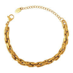 18K Gold-Plated Bold Link Bracelet