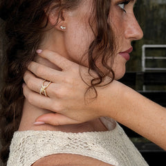 Daphne Dainty Knot Adjustable Ring
