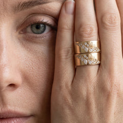 Marielle Pavé Leaf Ring