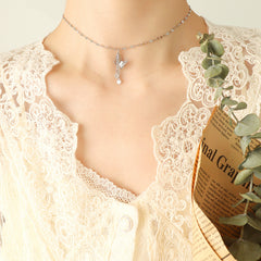 Butterfly Sparkle Pendant Necklace