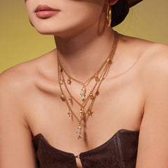 18K Gold-Plated Koi Fish Charm Necklace or Bracelet