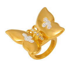 Stone-Accent Butterfly Statement Ring