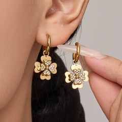 18K Gold-Plated Clover Necklace, Bracelet, Earrings or Ring