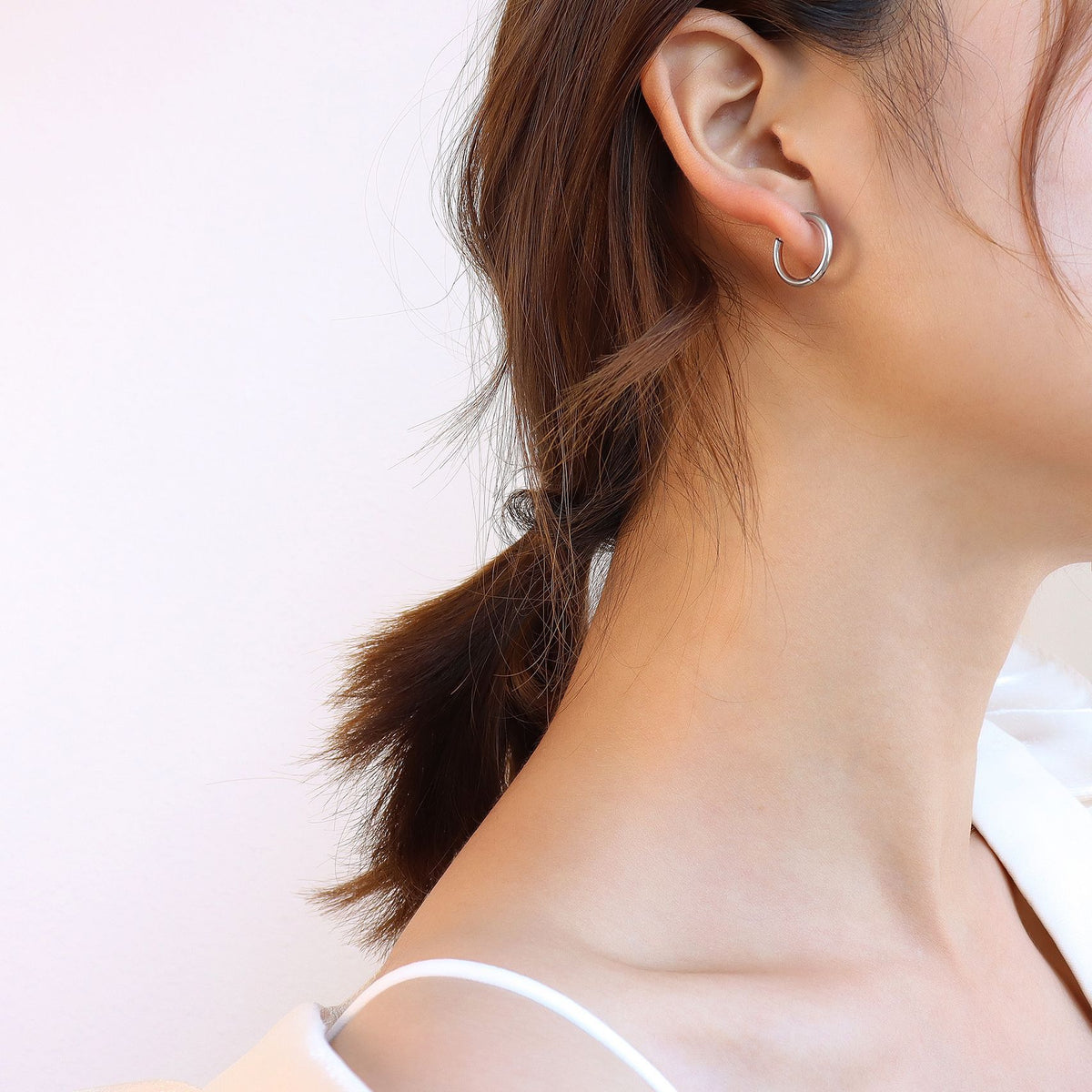 Mini Smooth Huggie Hoop Earrings