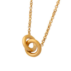 Interlocking Circle Pendant Necklace