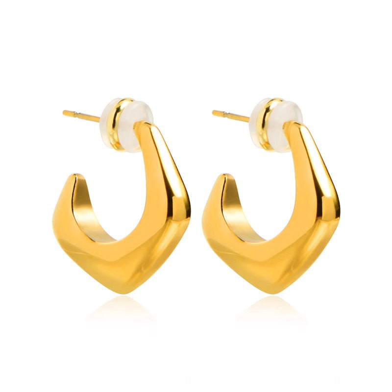 Nadine Minimalist Teardrop Hoop Earrings