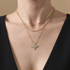 Cubic Zirconia Geometric Flower Jewelry