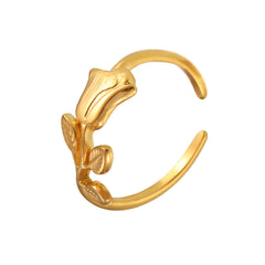 Rose Relief Open Ring