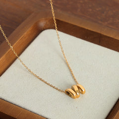 Twisted Sculptural Pendant Necklace