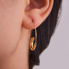 Minimal Curved Open Hoop Earrings